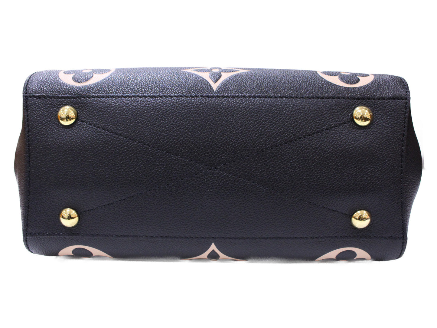 Louis Vuitton Montaigne MM Handbag Shoulder Bag Emplant Noir Black