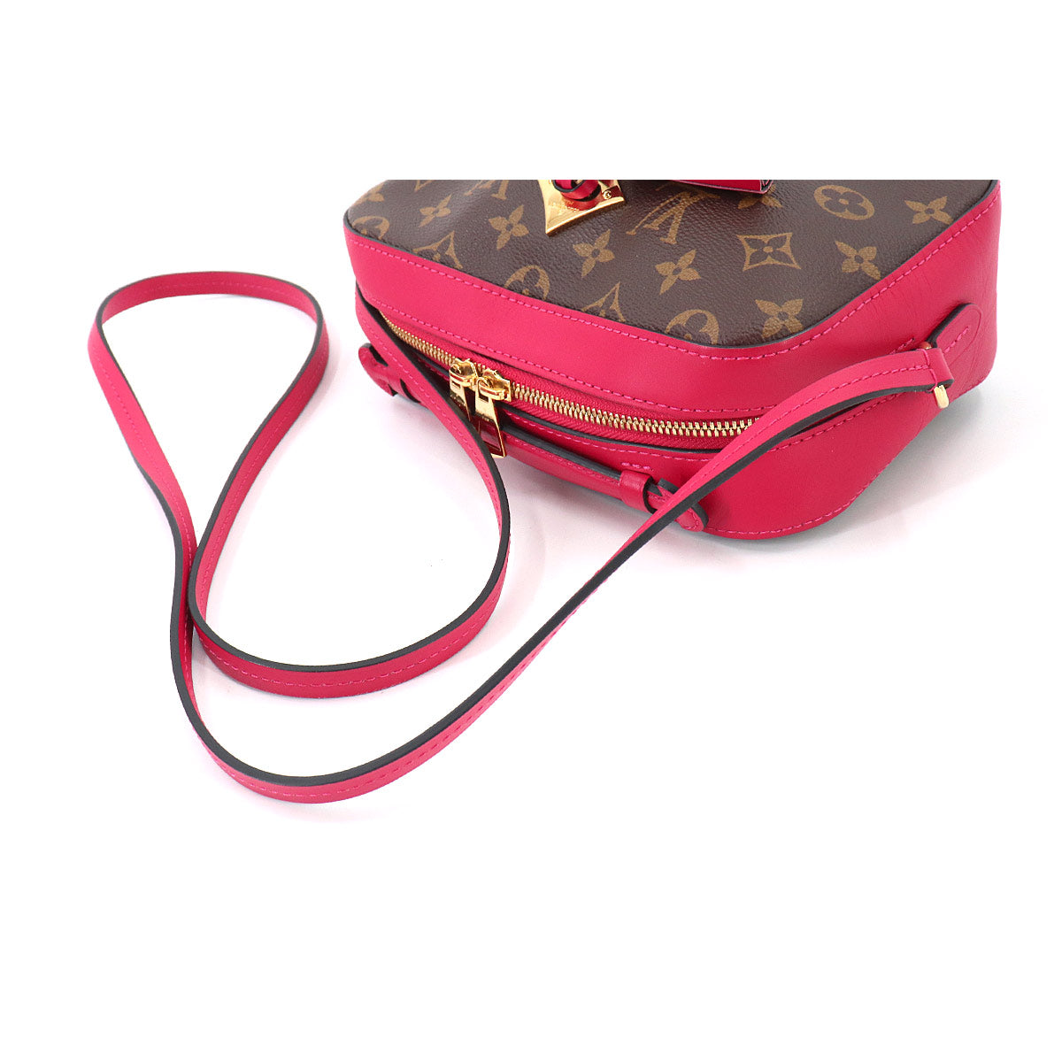 Louis Vuitton Monogram Saintonge Shoulder Bag Freesia Red