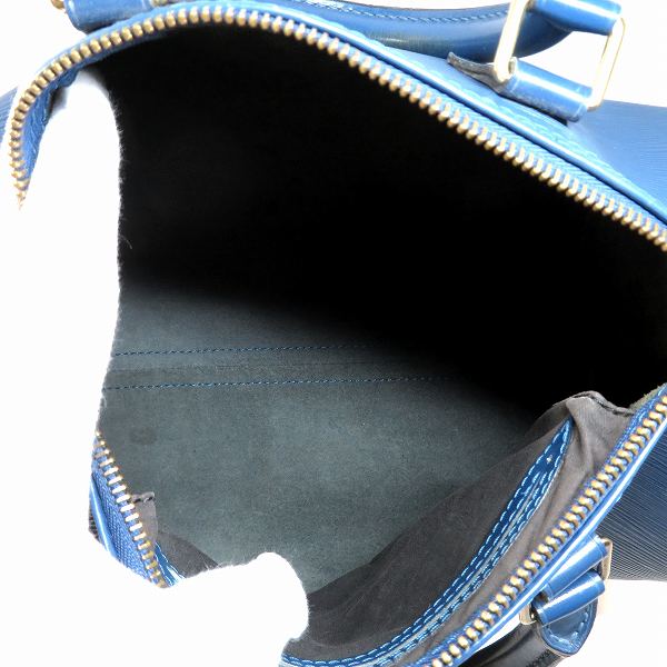 Louis Vuitton Epi Speedy 25 Bag Handbag Epi Leather Toledo Blue