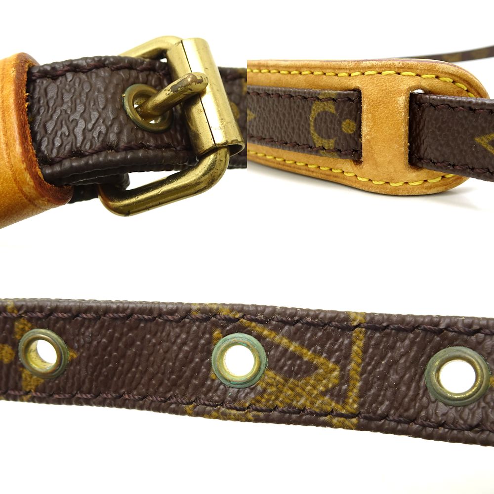 Louis Vuitton Monogram Crossbody Shoulder Bag Brown
