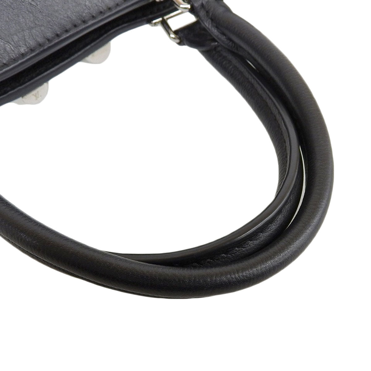 Louis Vuitton Very Zip Tote 2 Way Bag Leather Noir Black Silver Hardware