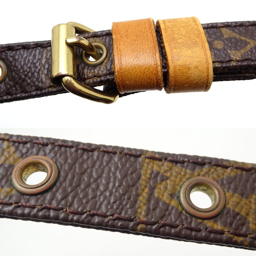 Louis Vuitton Monogram Danube Crossbody Shoulder Bag Brown