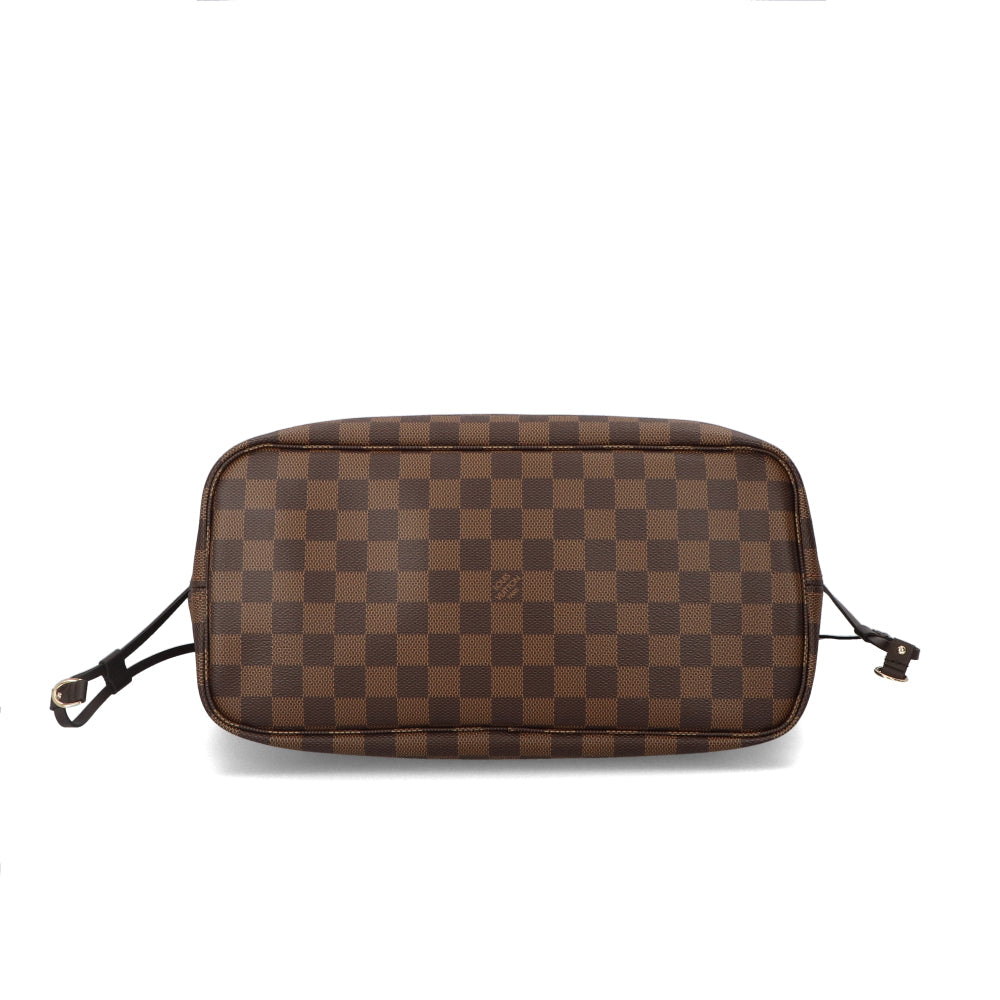 Louis Vuitton Neverfull MM Handbag Shoulder Bag Brown