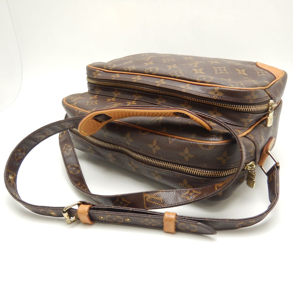 Louis Vuitton Monogram Crossbody Shoulder Bag Brown