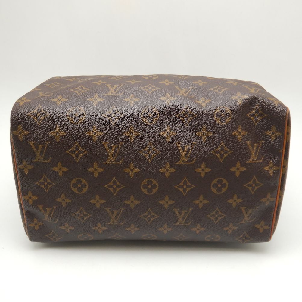 Louis Vuitton Monogram Speedy 30  Handbag Brown