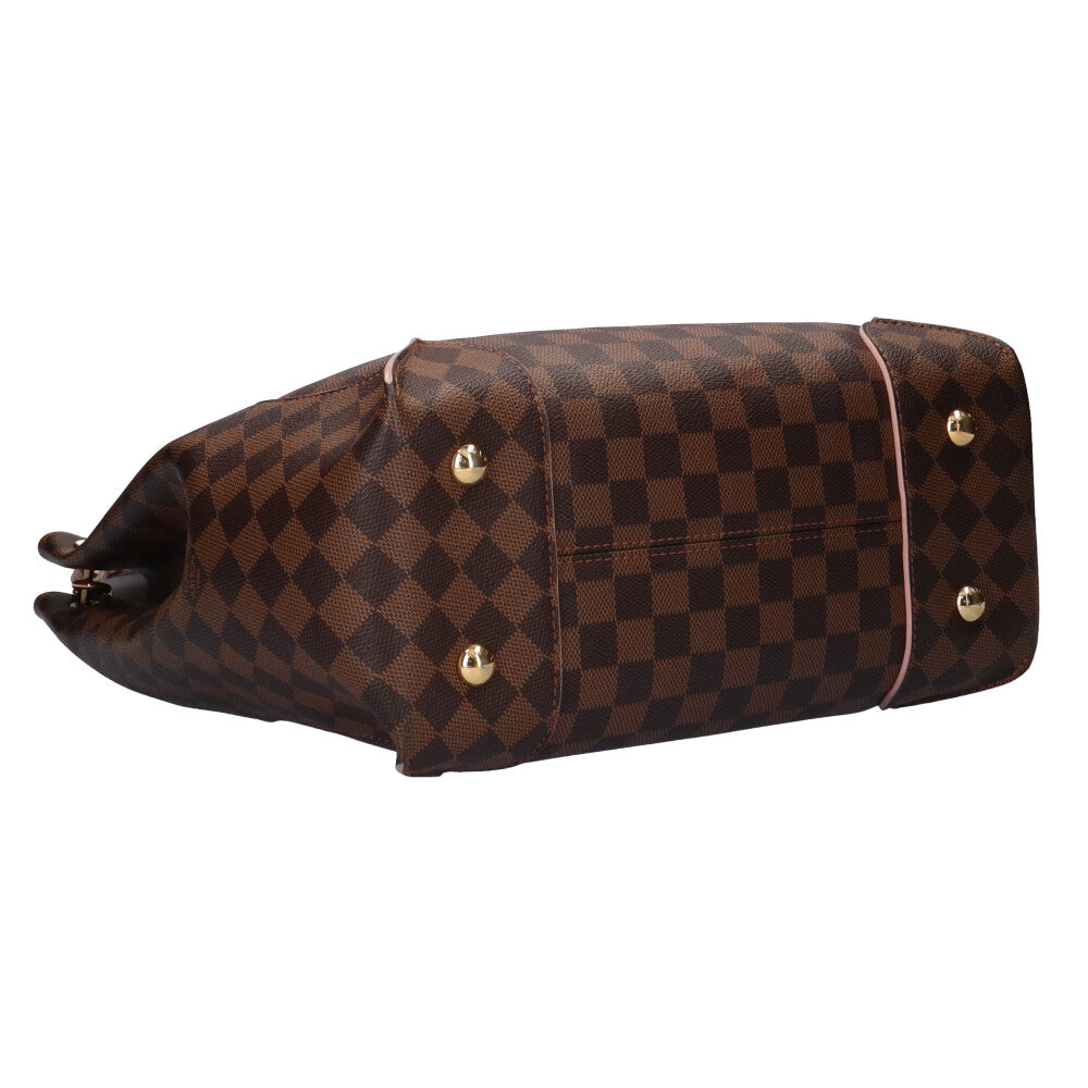 Louis Vuitton Kaiser Hobo Damier Ebene Shoulder Bag Canvas