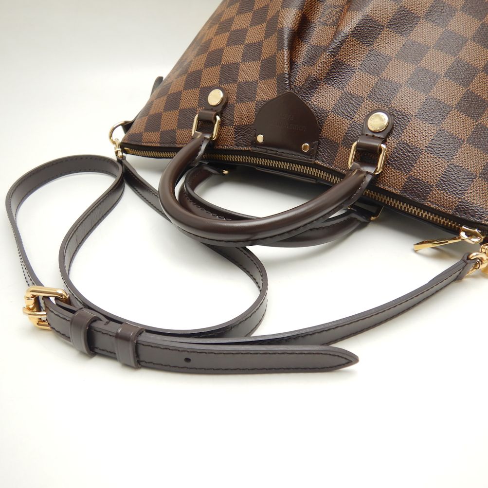 Louis Vuitton Damier Sienna PM Handbag Brown