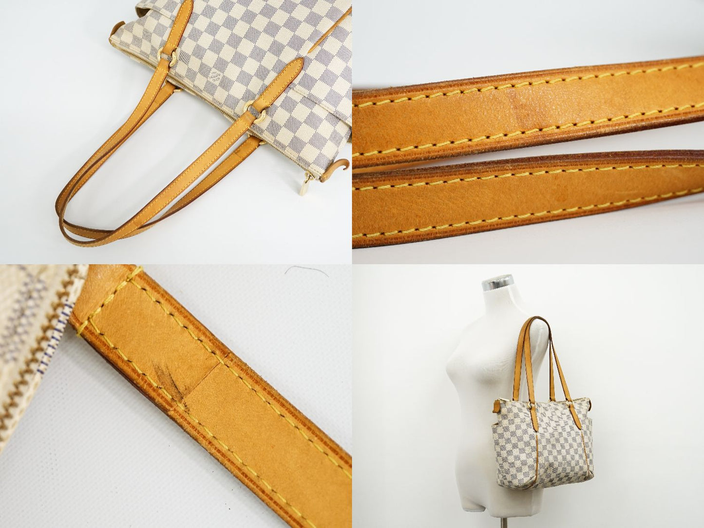 Louis Vuitton Totally PM Damier Azur Shoulder Bag Tote Bag