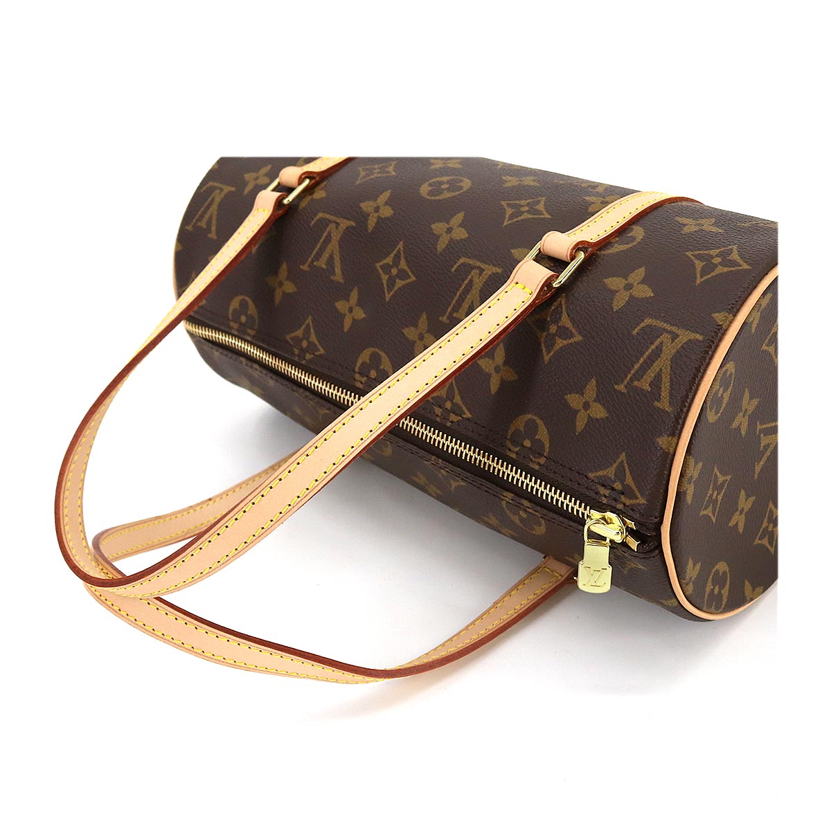 Louis Vuitton Monogram Papillon 26 Hand Bag Brown