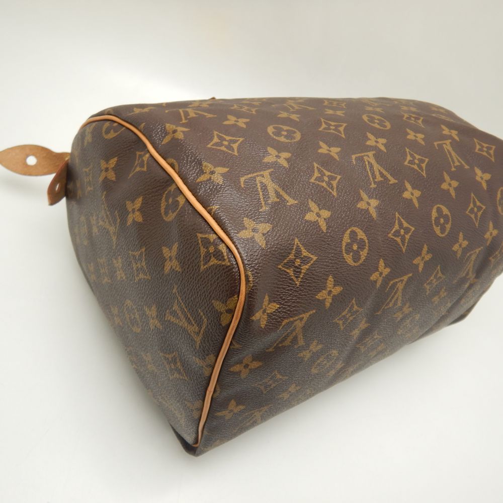 Louis Vuitton Monogram Speedy 30 Handbag Brown
