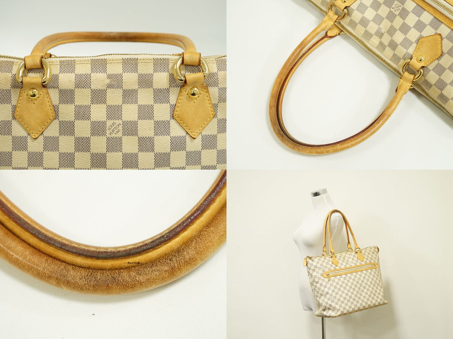 Louis Vuitton Saleya MM Damier Azur Tote Bag Handbag