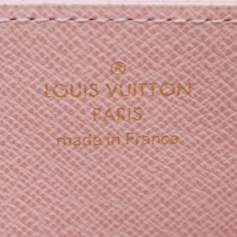 Louis Vuitton Zippy Wallet Damier Azur Rose Ballerine Long Wallet