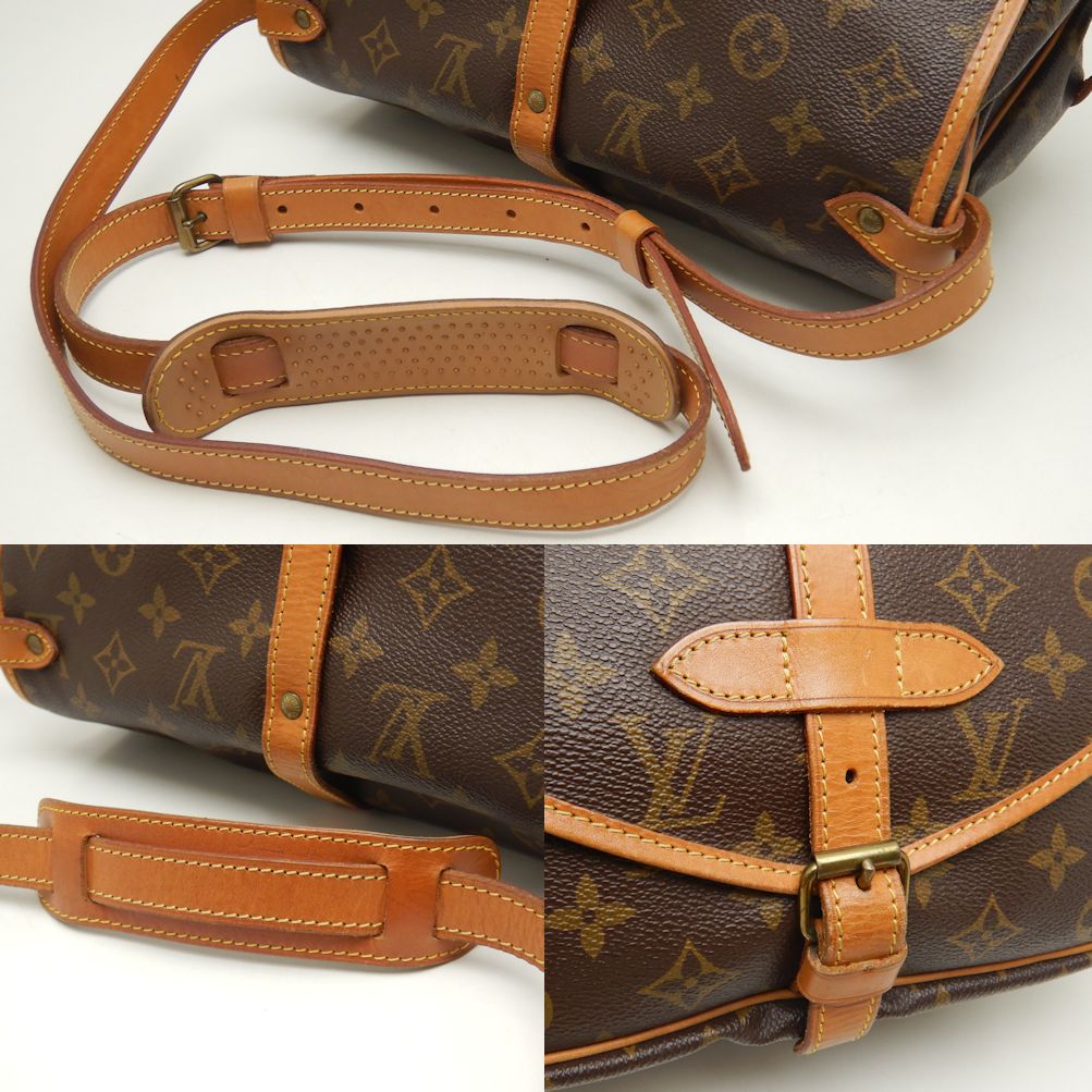 Louis Vuitton Monogram Saumur 30 Shoulder Bag Brown