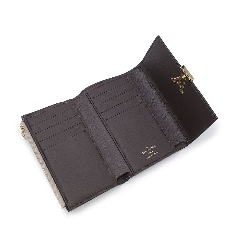 Louis Vuitton Portefeuille Compact Folding Wallet Taurillon