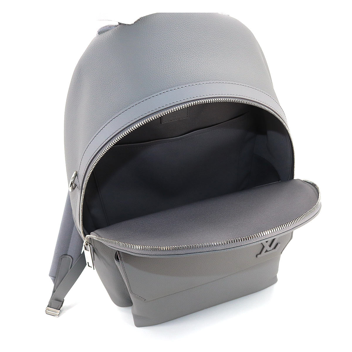 Louis Vuitton Aerogram Takeoff Backpack Rucksack Leather Gray