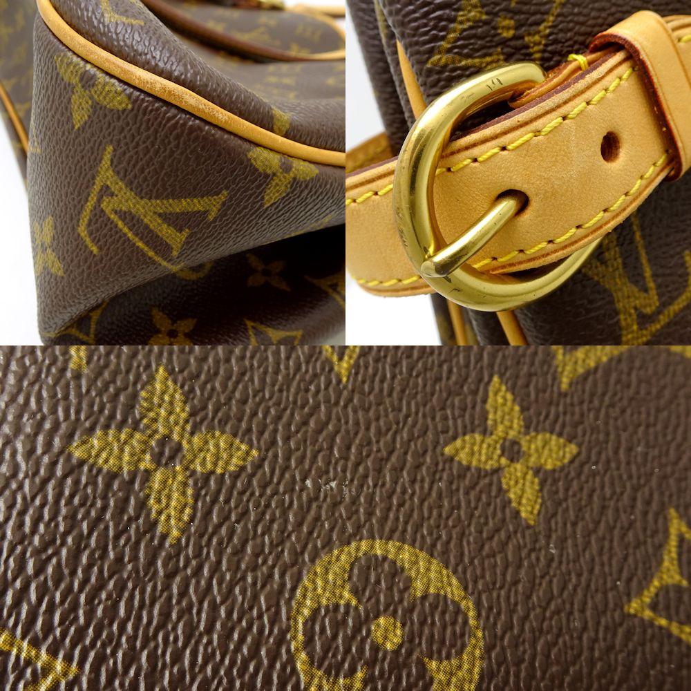 Louis Vuitton Monogram Batignolles Horizontal Crossbody Shoulder Bag Brown