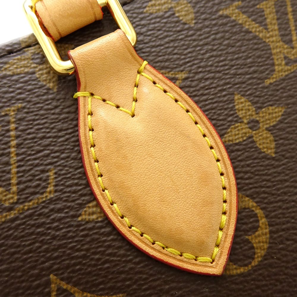 Louis Vuitton Monogram Sac Plat BB Handbag Brown