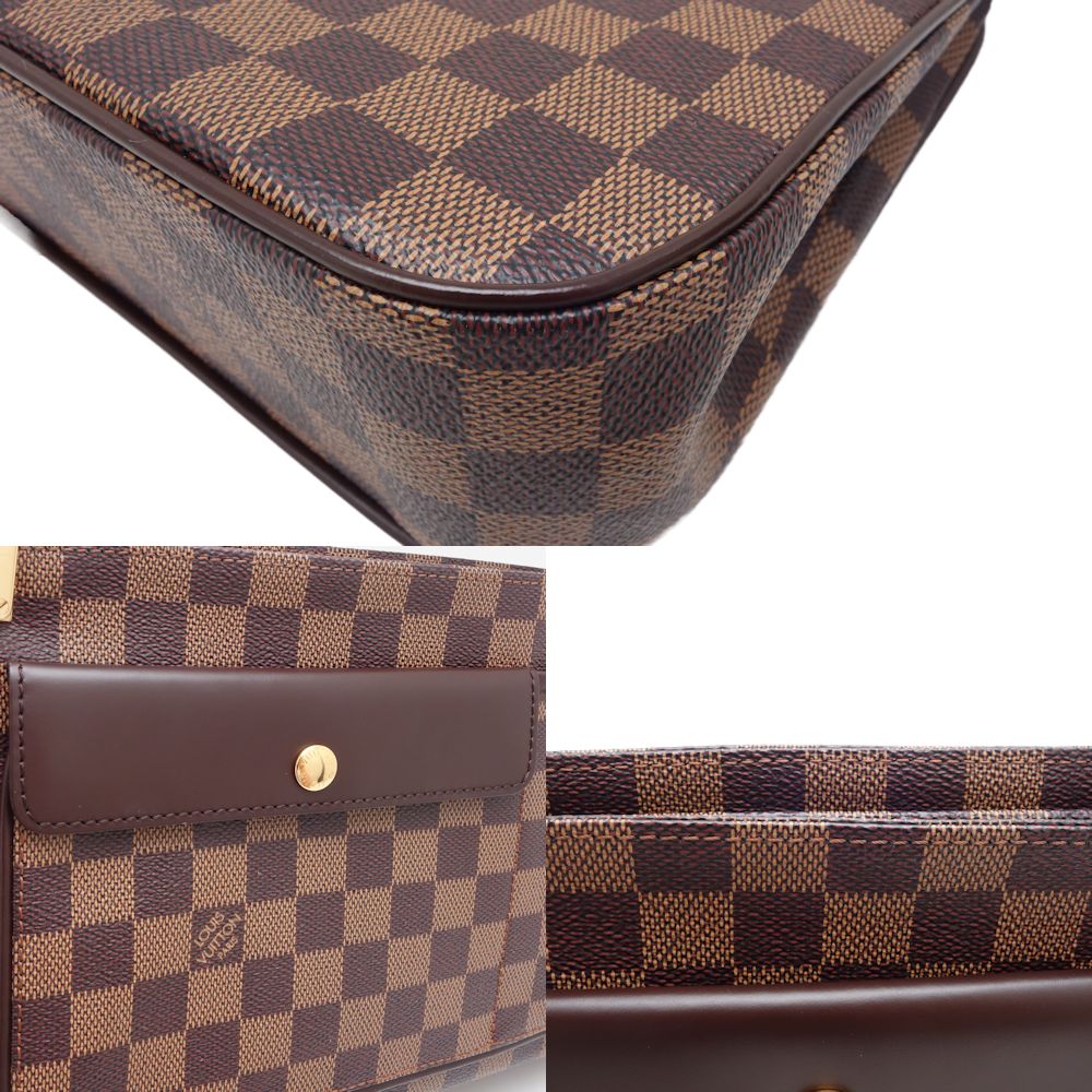 Louis Vuitton Damier Aubagne Shoulder Bag Brown