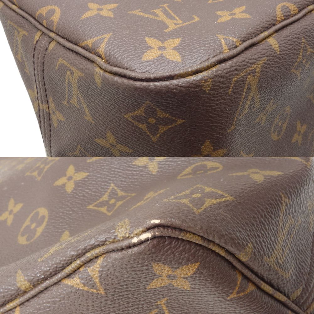 Louis Vuitton Monogram Neverfull MM Tote Bag Brown