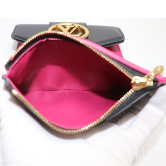 Louis Vuitton Portefeuille Pont Neuf Compact Trifold Wallet Black