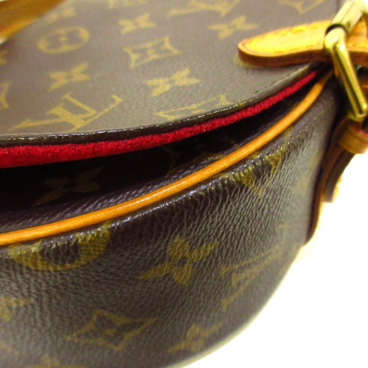 Louis Vuitton Sac Tan Blanc Shoulder Bag Monogram Canvas
