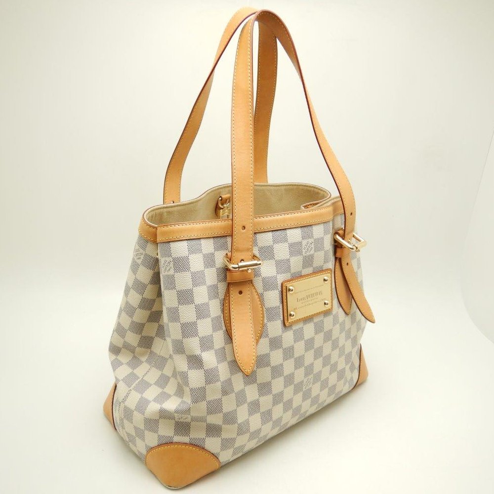 Louis Vuitton Damier Azur Hampstead MM Tote Bag