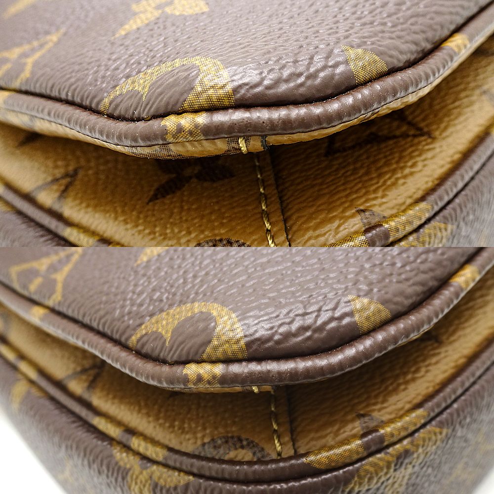 Louis Vuitton monogram Reverse Pochette Metis MM Brown 2way Bag