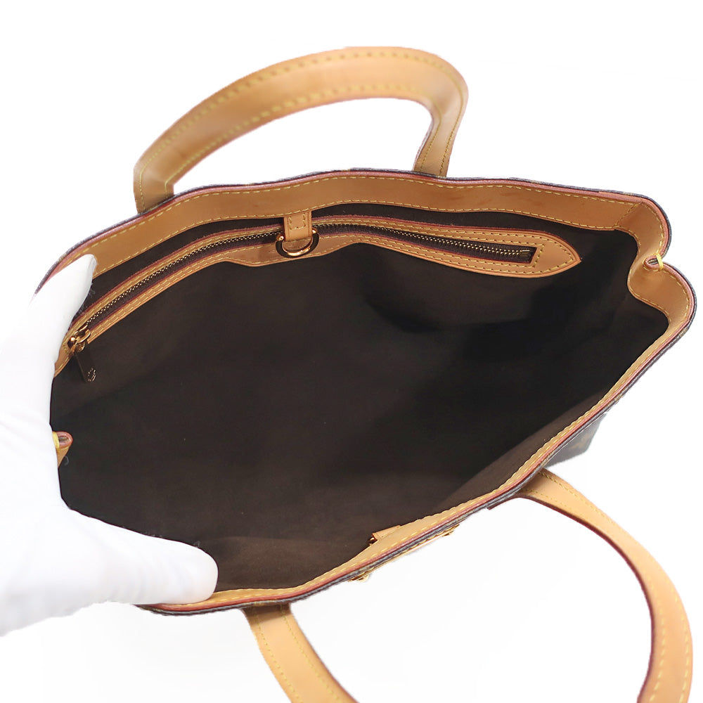 Louis Vuitton Wilshire PM Hand Bag Monogram Canvas Brown Gold Hardware