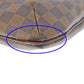 Louis Vuitton Diagonal Shoulder Bag Bloomsbury PM Damier Ebene Canvas Brown