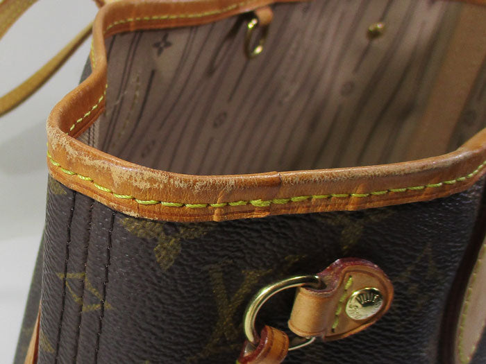 Louis Vuitton Neverfull PM Tote Bag Handbag Monogram