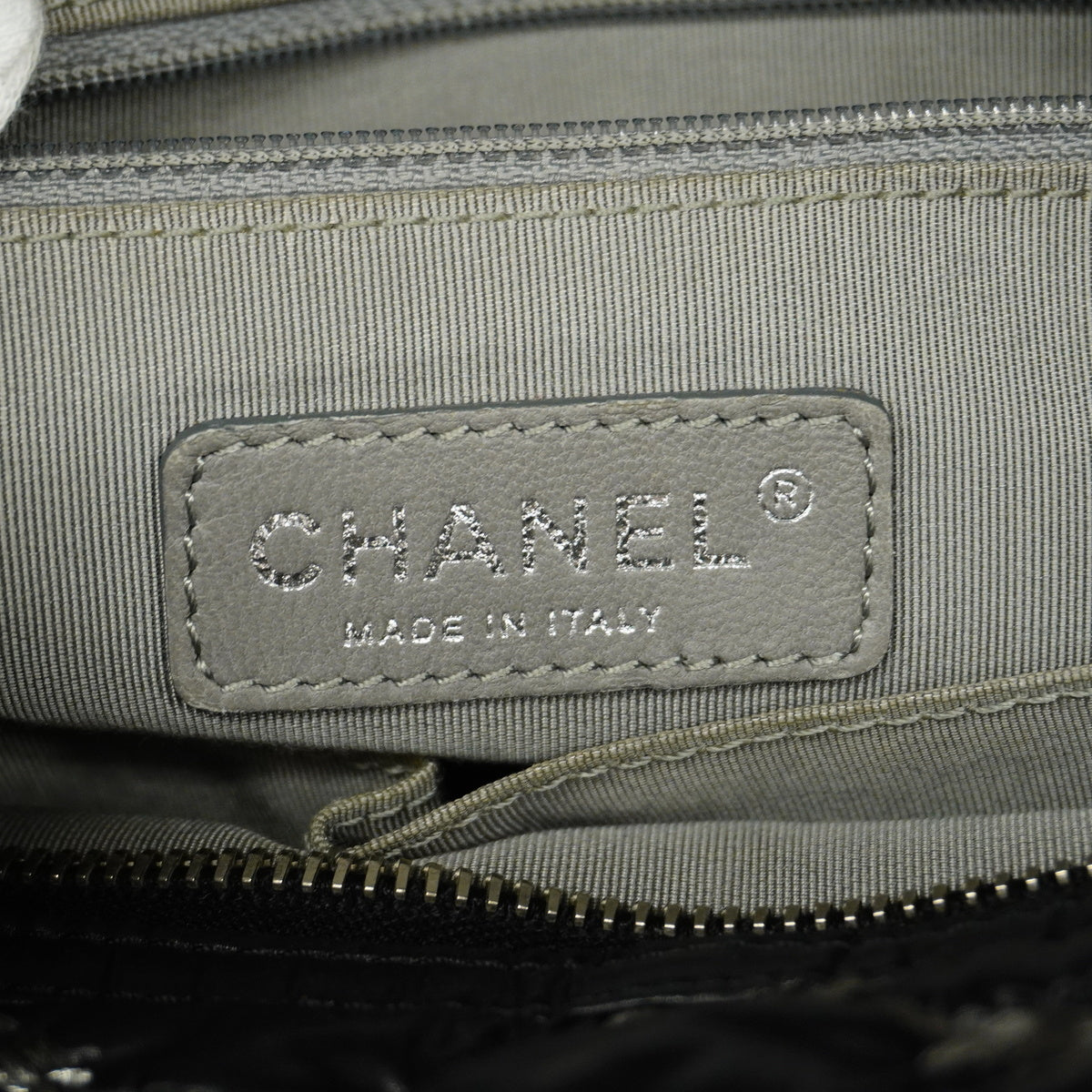 Chanel Shoulder Bag Parisian Chain Nylon Black