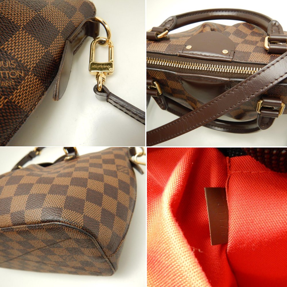 Louis Vuitton Damier Sienna PM Ebene 2WAY Bag Brown