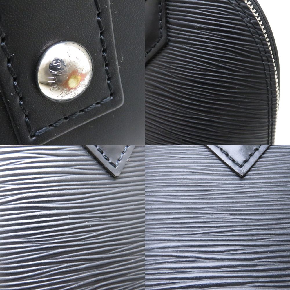 Louis Vuitton Epi Alma BB Noir 2WAY Handbag Black