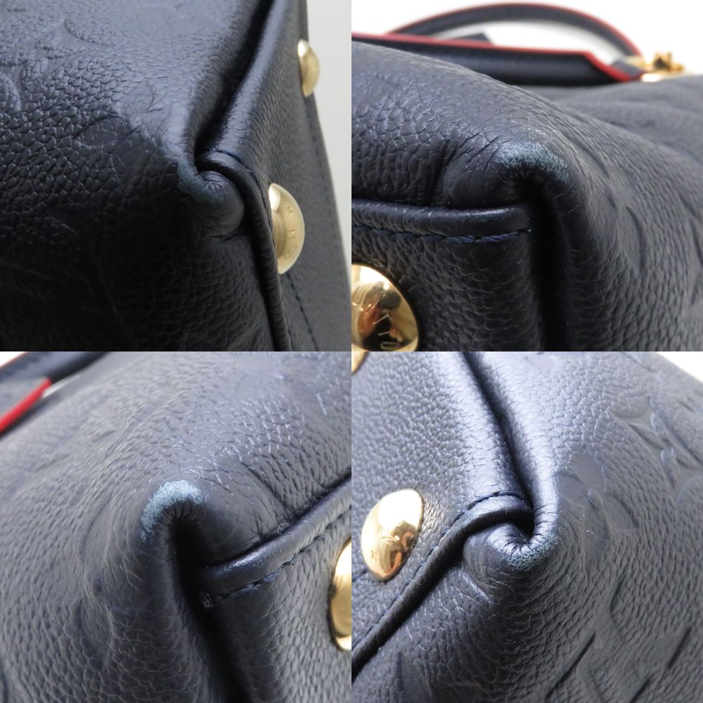 Louis Vuitton Tote Bag V MM Emplant Marine Rouge 2WAY