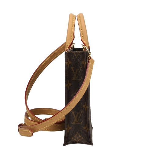 Louis Vuitton Shoulder Bag Monogram Petite Sac Plat Brown