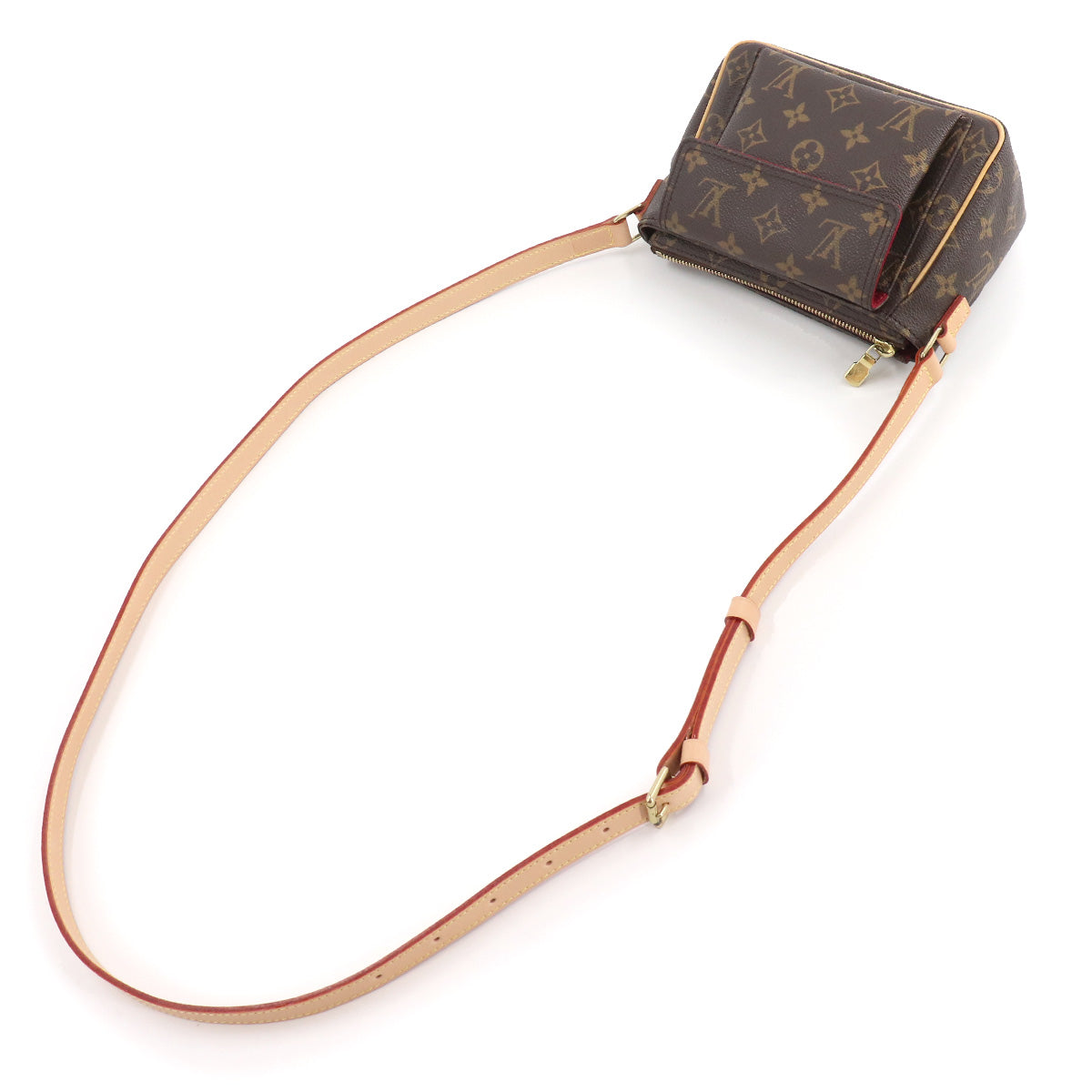 Louis Vuitton Monogram Viva Cite PM Shoulder Bag Brown