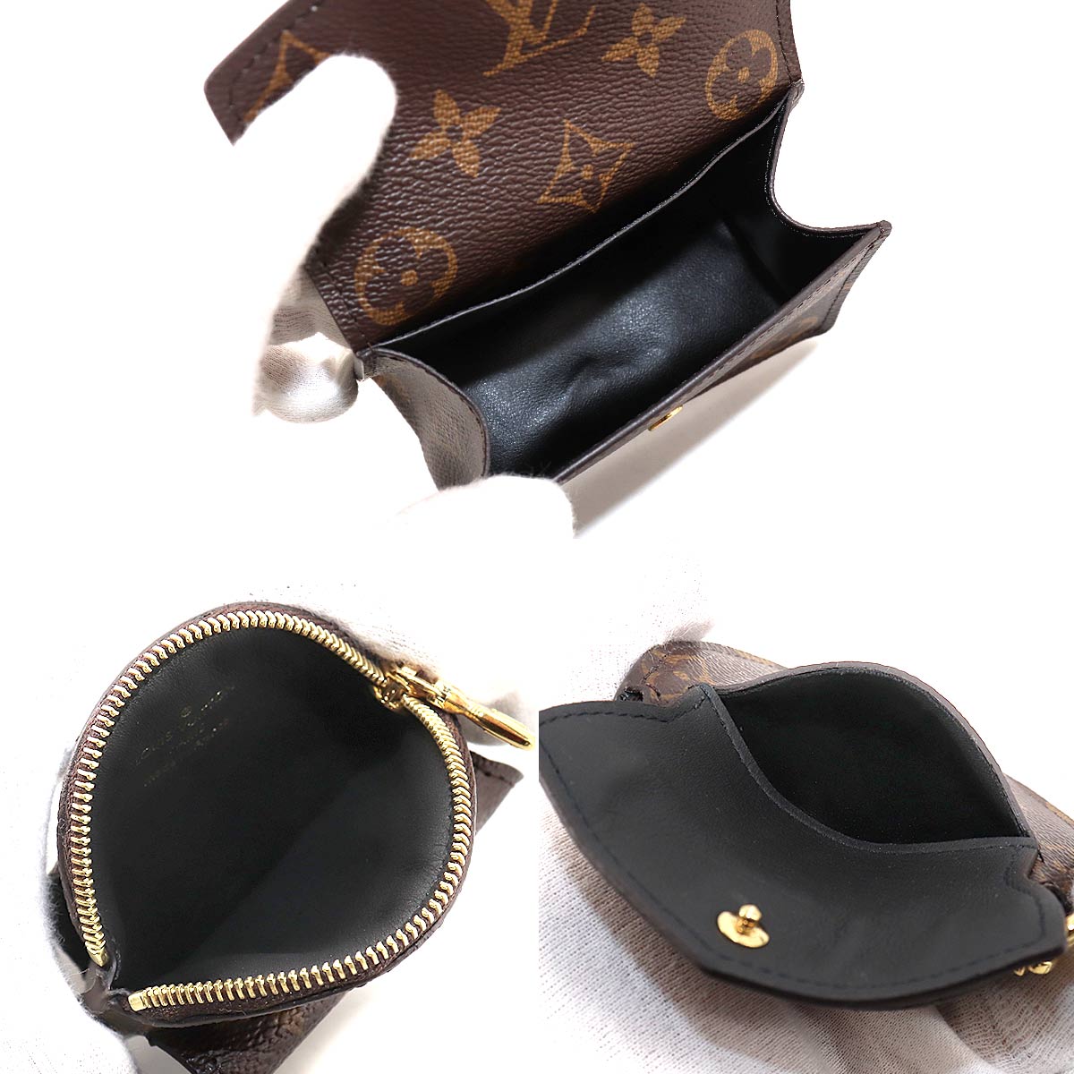 Louis Vuitton Monogram Sun Tulle Daily Multi Pocket Belt 80 Gold Hardware