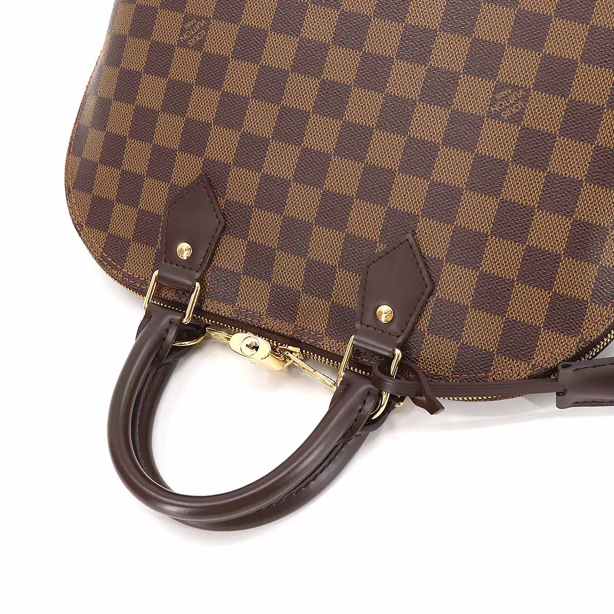 Louis Vuitton Damier Alma PM Hand Bag Ebene Brown