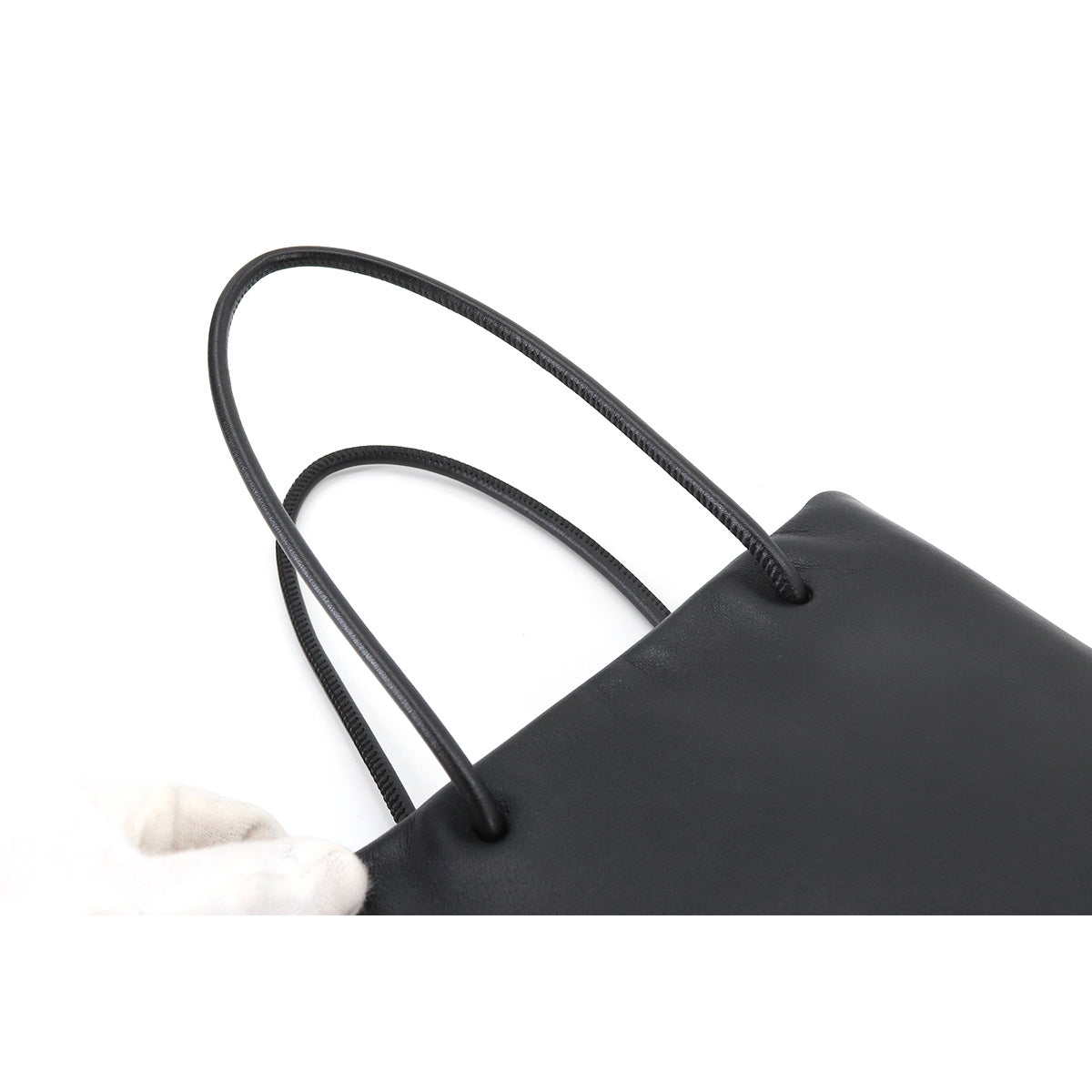 Chanel Essential Tote Bag Leather Black Silver Metal Fittings