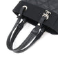 Chanel Paris Biarritz PM Tote Bag Pvc Nylon Leather Black