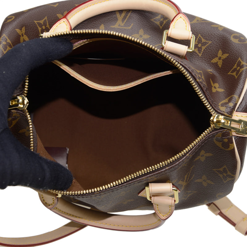 Louis Vuitton Speedy Bandouliere Leather Brown