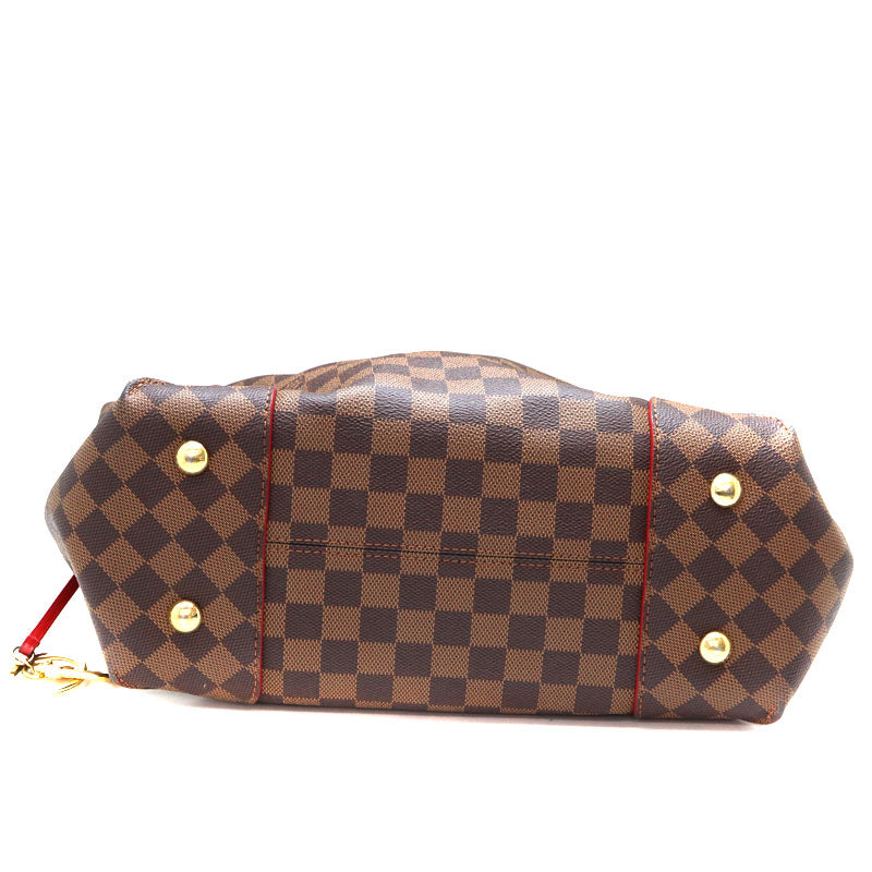 Louis Vuitton Kaisa Hobo Bag Shoulder Bag Damier Canvas Ebene Brown