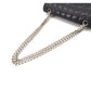 Chanel Chocolate Bar 2.55 Chain Shoulder Bag Black Leather