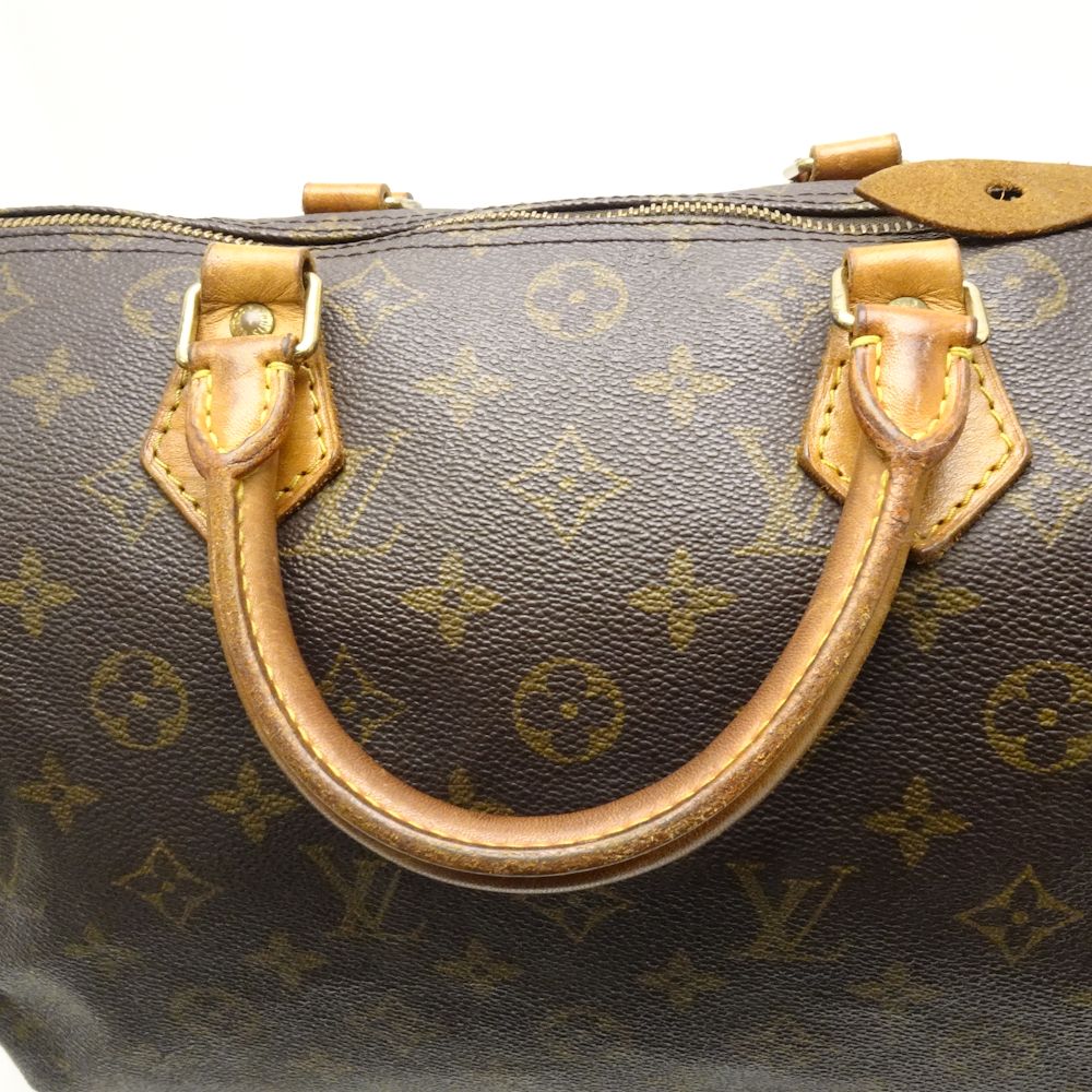 Louis Vuitton Monogram Speedy 30 Brown Boston Bag