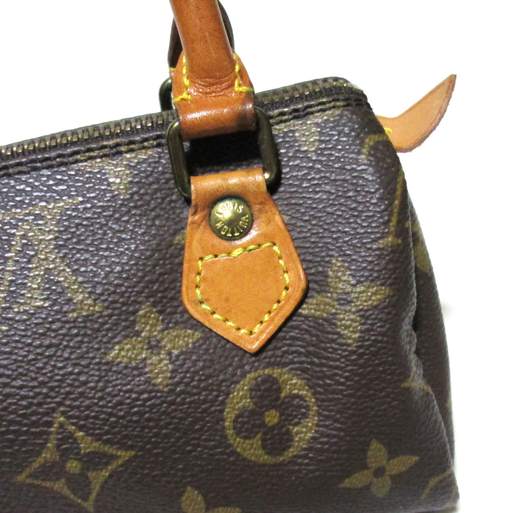 Louis Vuitton Monogram Mini Speedy Shoulder Bag Boston Bag
