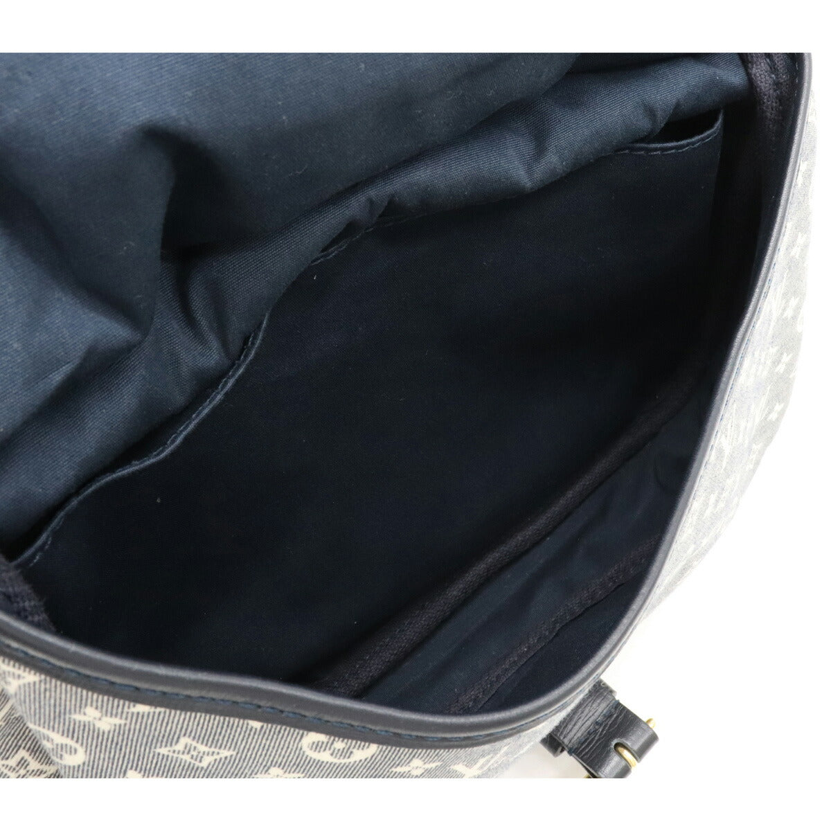 Louis Vuitton Monogram Idile Saumur PM Shoulder Bag Canvas Leather Ankle Blue