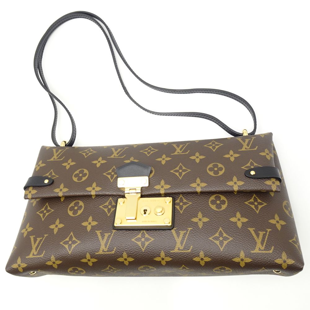 Louis Vuitton Monogram Sac Triangle PM Brown Shoulder Bag