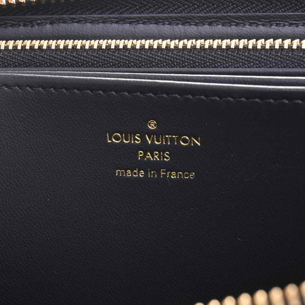Louis Vuitton Monogram Emboss Lamb Leather Zippy Wallet Long Wallet
