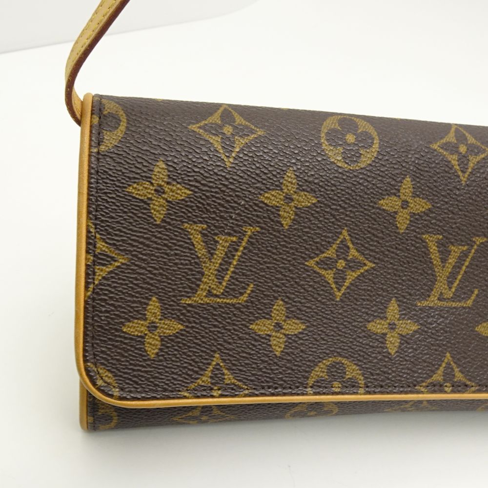 Louis Vuitton Monogram Pochette Twin GM Brown 2WAY Bag