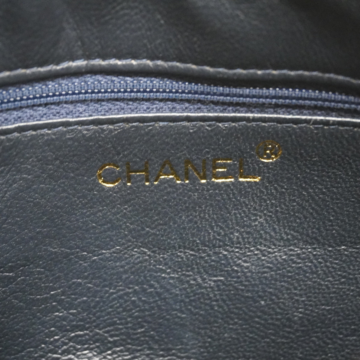 Chanel Shoulder Bag Matelasse Fringe Lambskin Navy